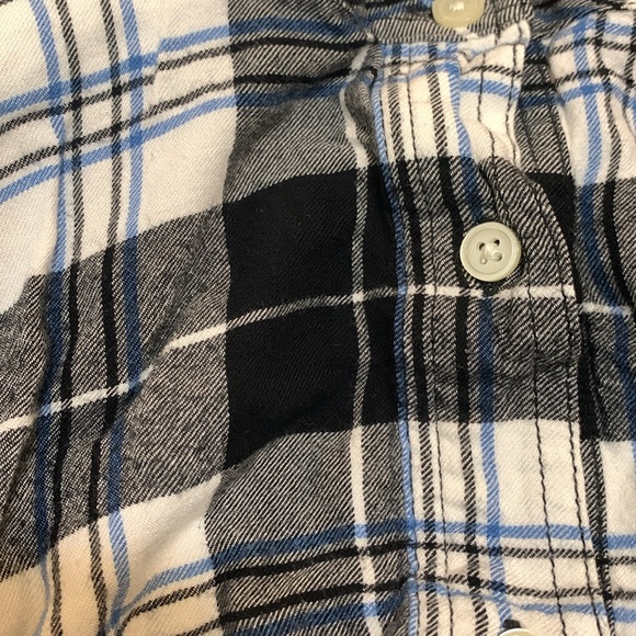 Gap Flannel Stand Collar Long Sleeve Dress - Picture 4 of 5